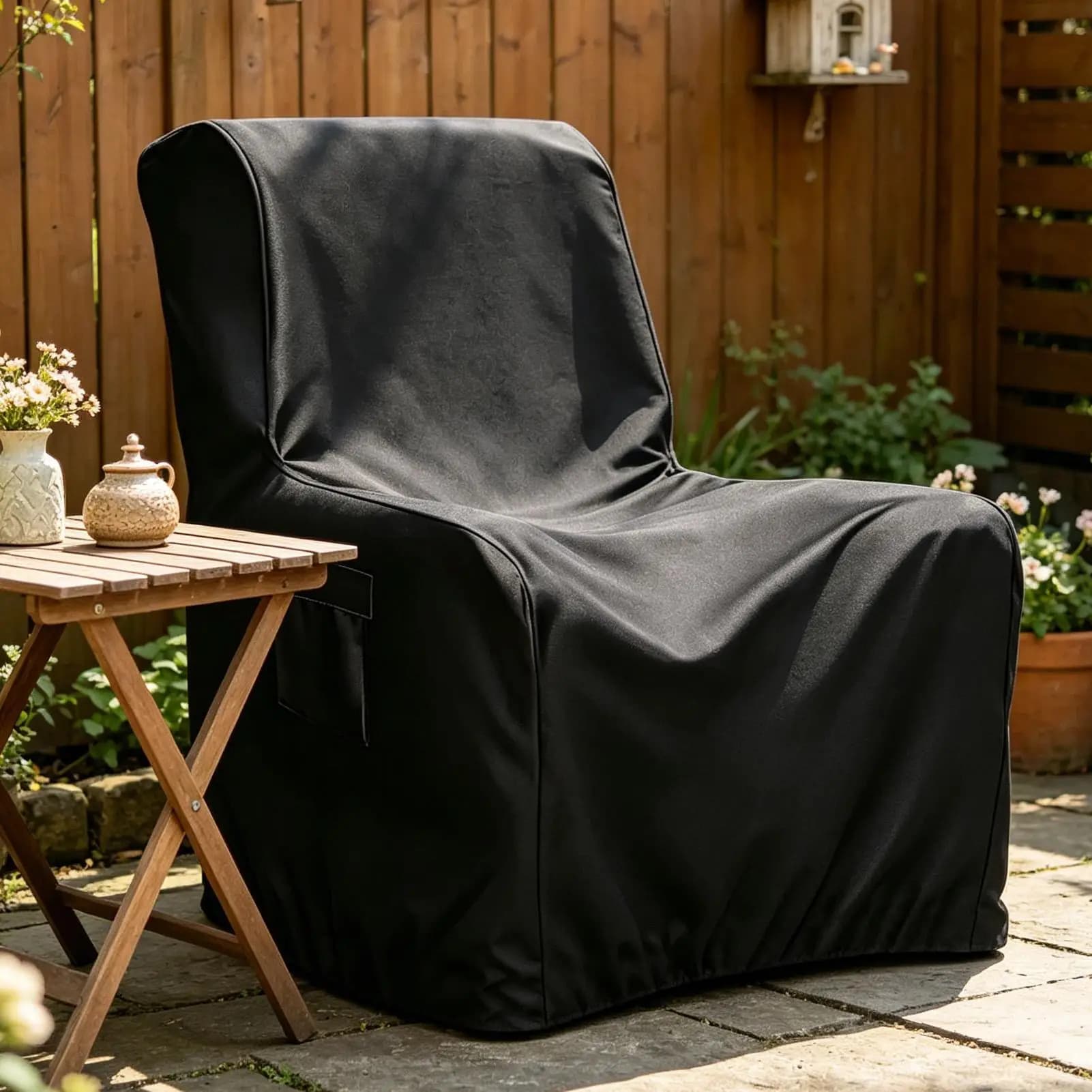 Copertura per Sedia a Sdraio, Protezione per Mobili da Esterno, Copertura Resistente per Patio, Prato, Cortile, Portico, Balcone, Giardino, Campeggio