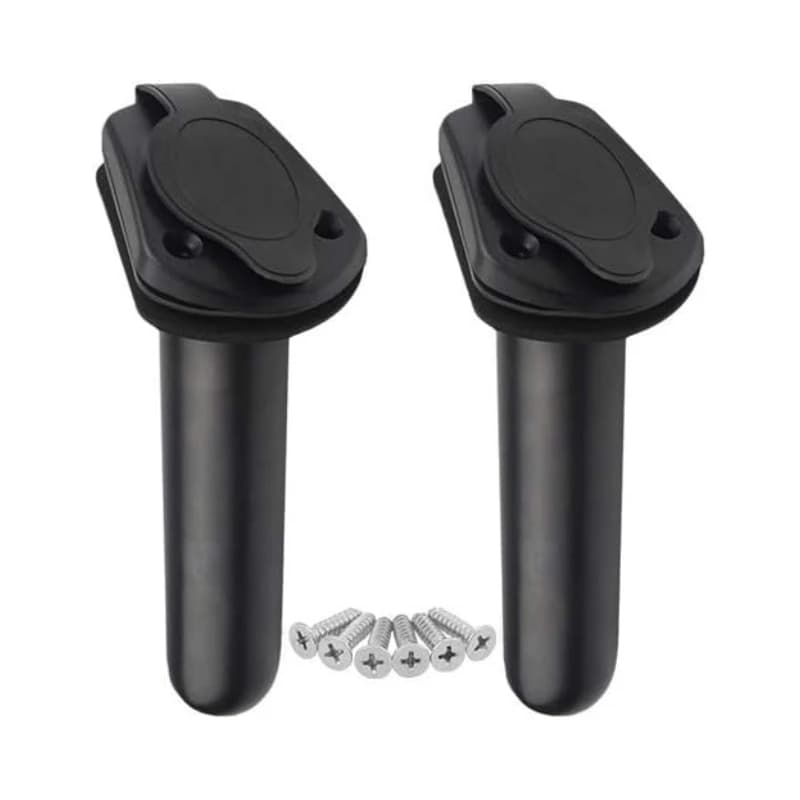 ISURE MARINE 2PCS fishing rod bracket with wire mounting with cap cover accessory for Kayak equipment box