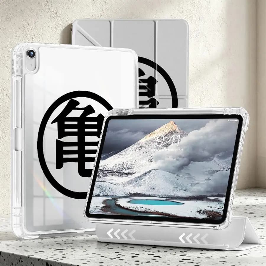 With Pen Slot Cover Tablet Case For iPad Pro 13 2025 2026 11th Air 8 M2 M3 3 Mini 7 6 5 12th 9th 10th Gen Dragons B-Ball Goku