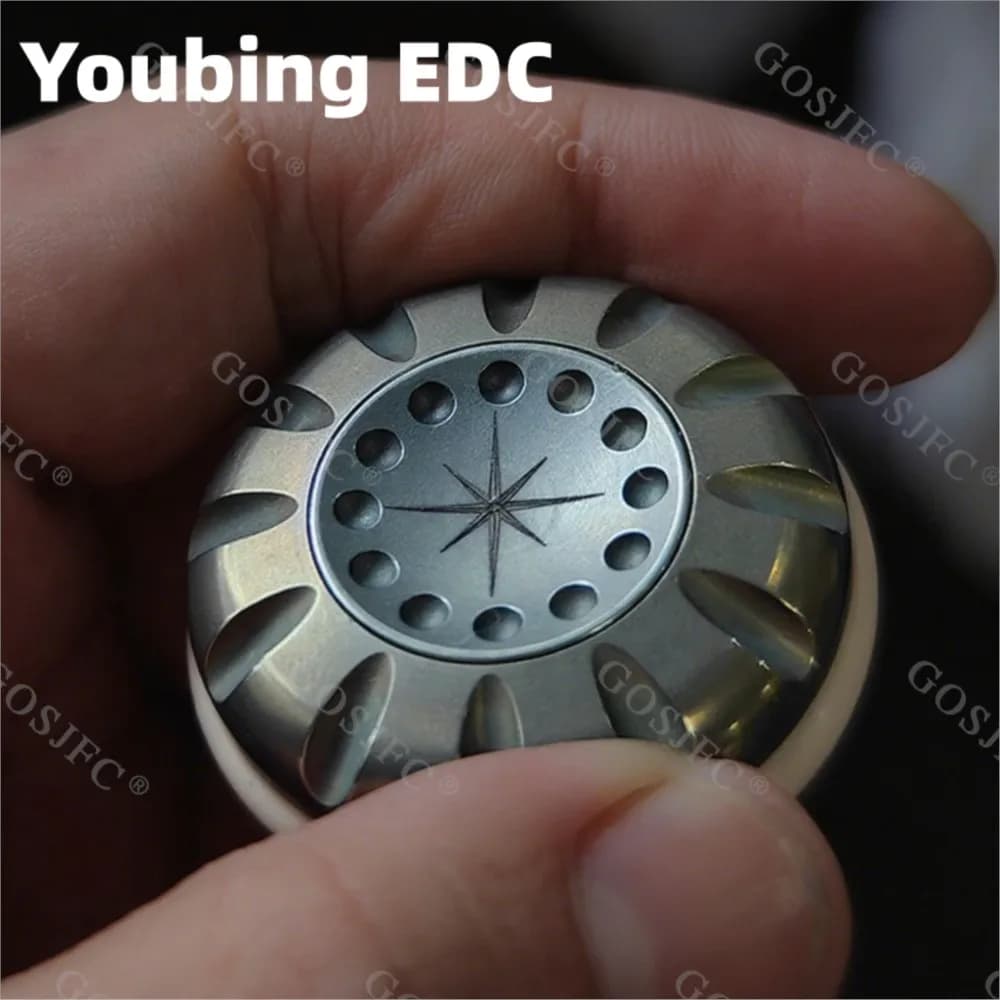 Youbing EDC Cricchetto meccanico in metallo Fidget Spinner Fidget Coin Ansia Giocattoli Accessori da scrivania per adulti