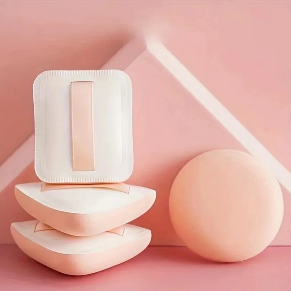 Dry Wet Usable Makeup Cosmetic Puff Sponge Cushion Puff Foundation Cream Blender Makeup Tools Square Triangle Shape Accessories