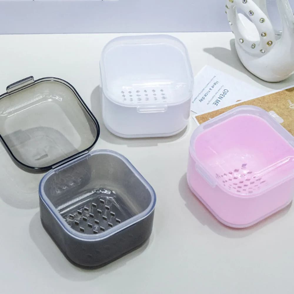 8 cm portable disinfection for drill bits for nail art Cleaning box Nail tips tools Filter storage box Sterilization tool for manicure