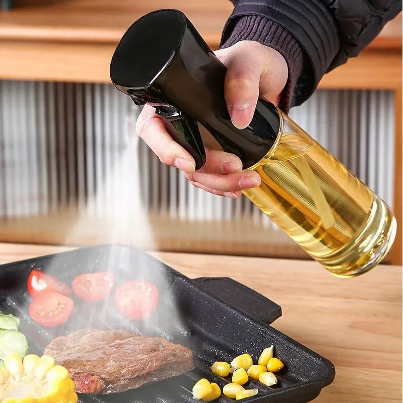 200/300/500ml Oil Spray Bottle BBQ Cooking Olive Oil Sprayer Plastic Cooking Oil Spray Bottle Vacuum Bottle Ace Bottle or Oil Brush