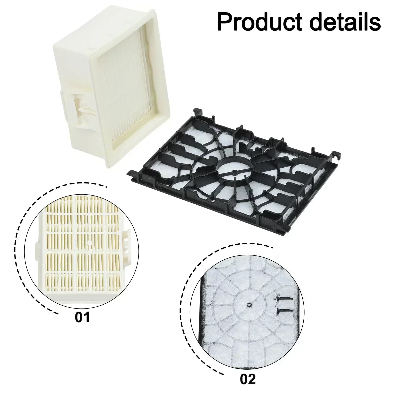 Filtri compatibili con Siemens Z4.0 VSZ4G331/01, Z7.0 VSZ7330/05 Parti di elettrodomestici Forniture per la casa