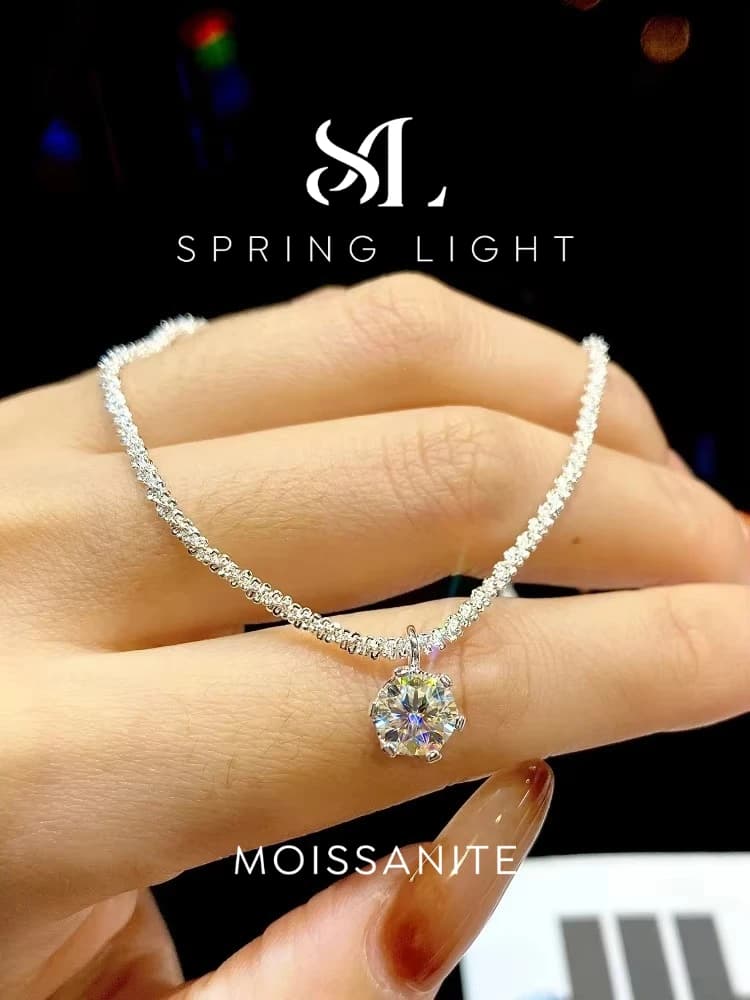 Simple Classic 1ct Real Moissanite Diamond Bracelet for Women Anniversary Party Daily Wear High Quality Fashioned Jewelry