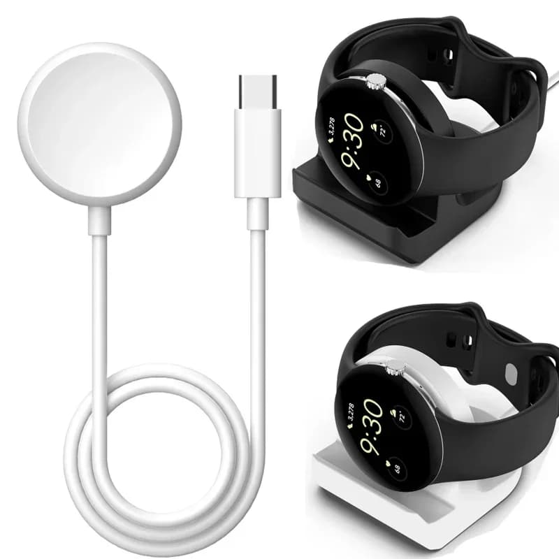 Adattatore per caricabatterie dock di tipo C per Google Pixel Watch Smart Watch Cavo di ricarica USB magnetico Cavo base Accessori