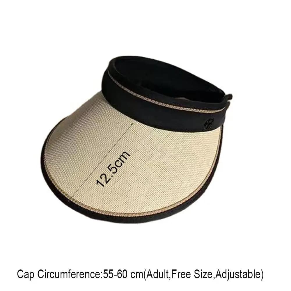 Portable Women Girls Foldable Wide Large Brim UV Protection Casual Sun Hats Straw Cap Sunshade Beach Hat