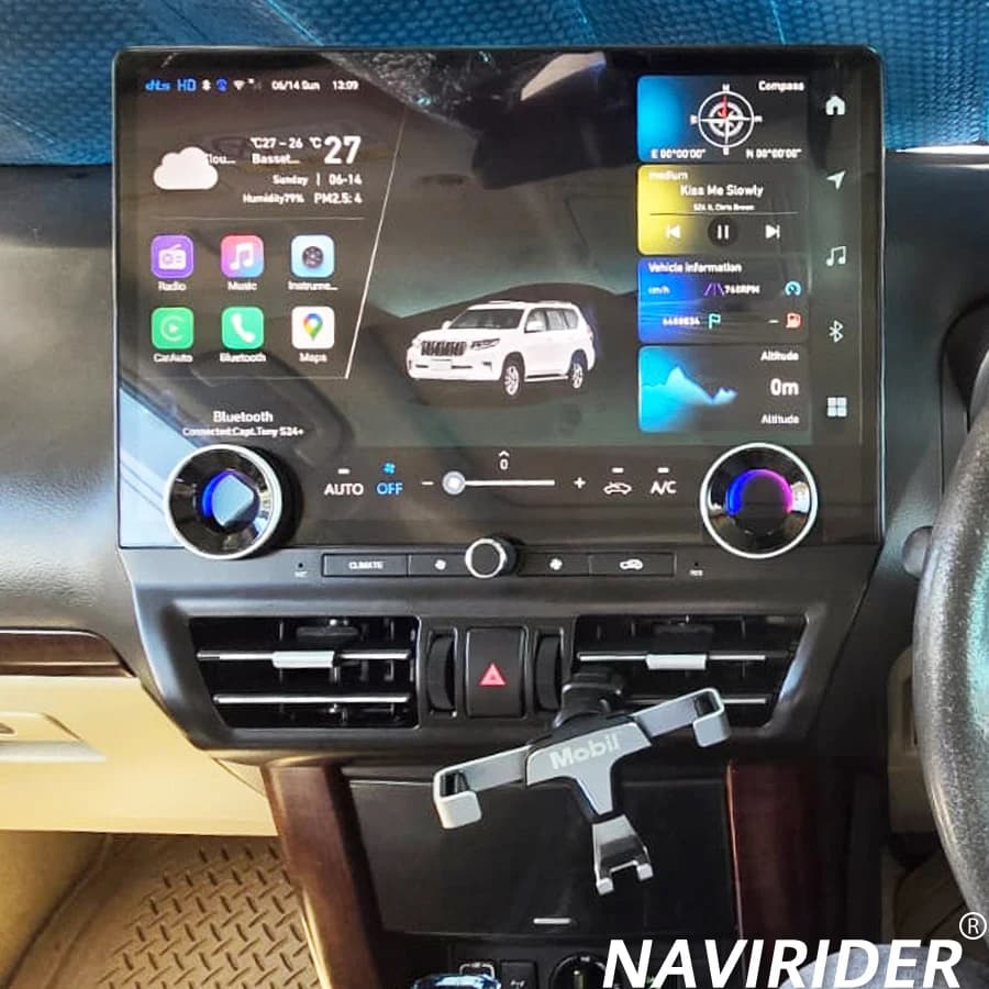 16.8 Inch RHD LHD Android Car Radio For Toyota Prado Land Cruiser 150 2010-2021 Multimedia Navigation Video Player Auto Carplay