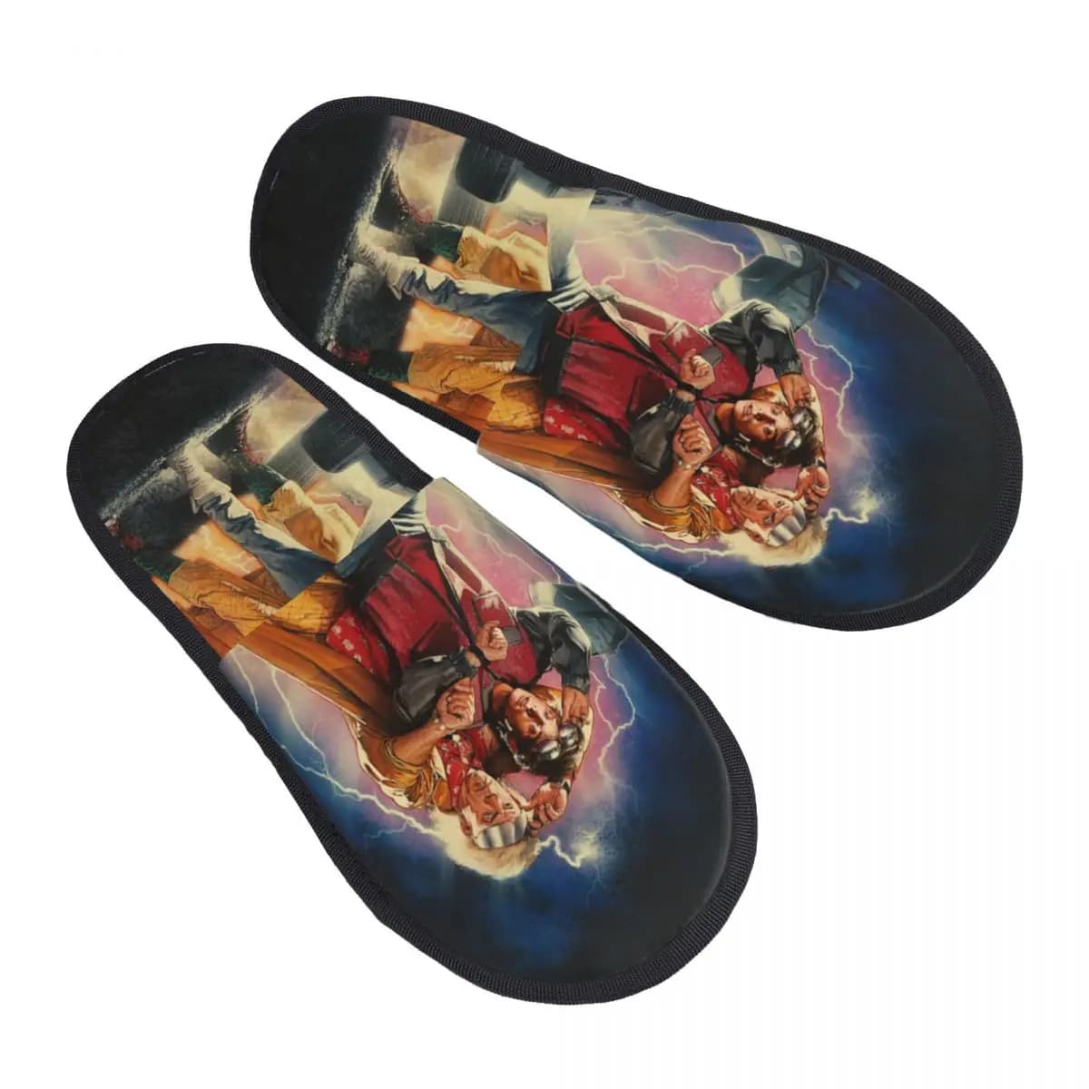 Memory Foam Slippers Women Cozy Warm Back To The Future House Slippers