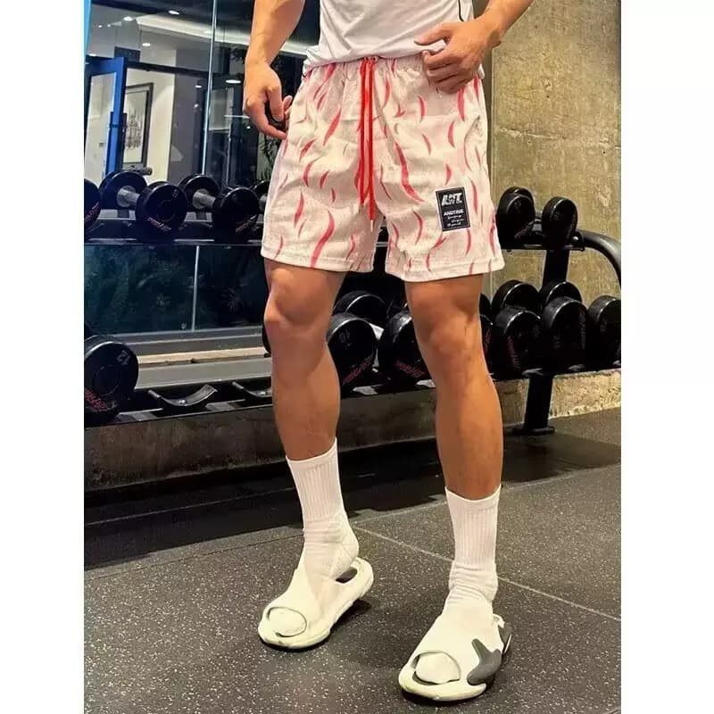 Summer surfing beach pants, men's sexy and trendy beach vacation, plus plus size five inch shorts, loose fit