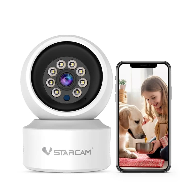 Vstarcam 1080P HD Telecamera IP WIFI interna Telecamera PTZ wireless Audio bidirezionale Pet & Baby Track Monitor Telecamera di sicurezza domestica