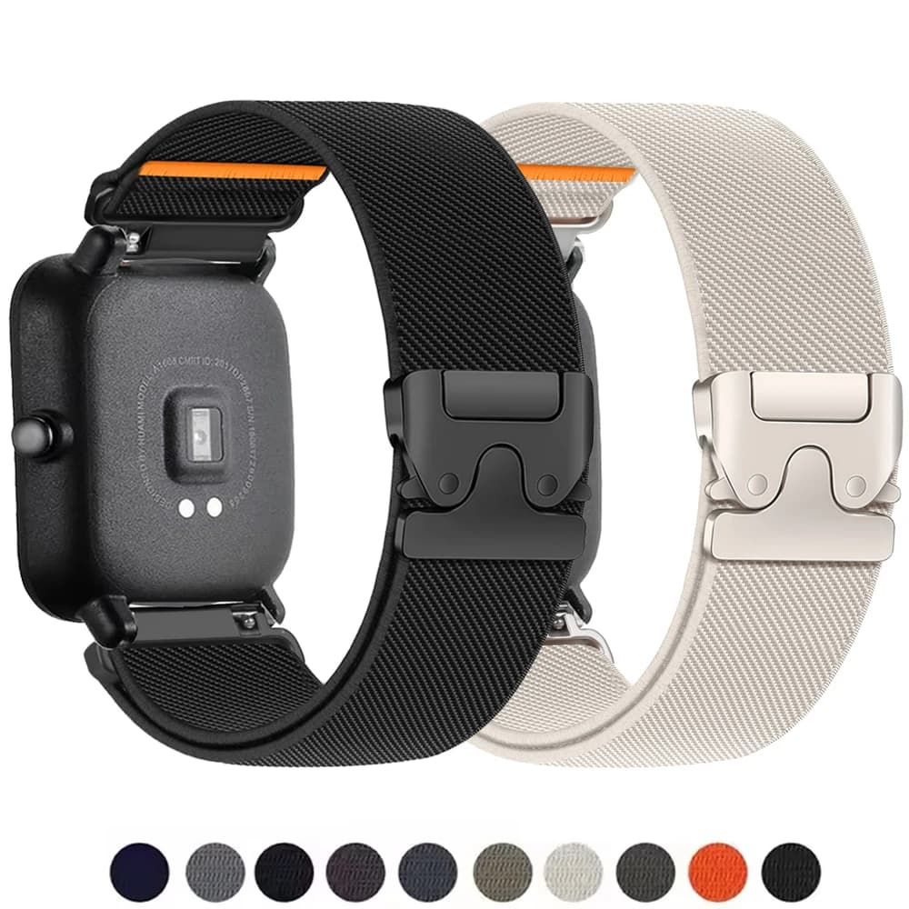 Fascia da 20mm/22mm per Amazfit GTS 4/2/2e/3/GTS2 Mini/GTR/4/3/Pro/GTR2/42mm/stratos Paracadute Orologio Bracciale Amazfit bip 5 6 cinturini