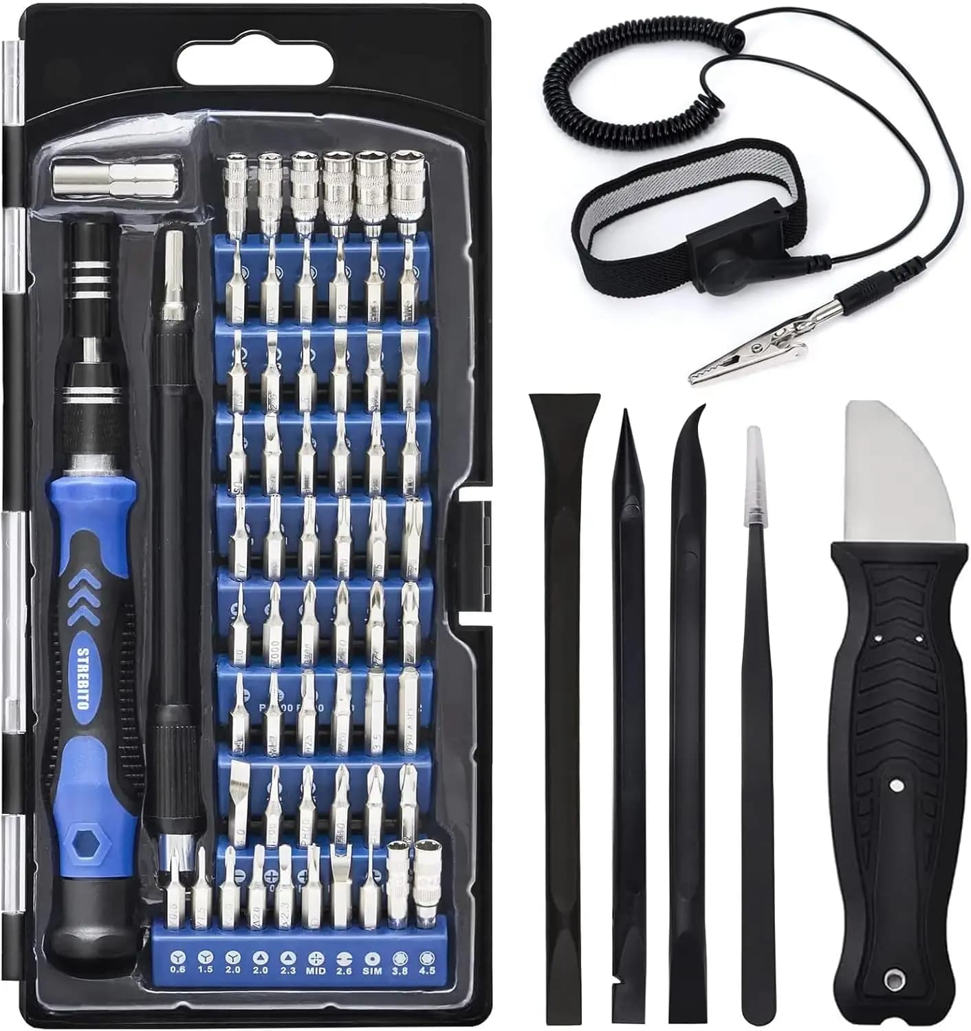 Set di Cacciaviti di Precisione 79 in 1 con 58 Punte, Kit di Riparazione Magnetico per Elettronica, iPhone, Laptop, PC, MacBook, PS4/5
