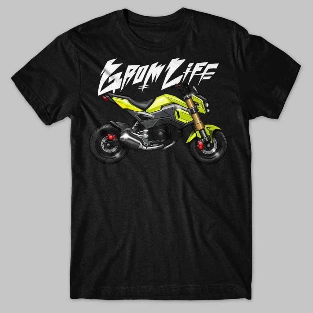 2016-2020 Modelli MSX125 Moto Grom Life T-shirt 100% cotone O-Collo Manica corta Estate Casual Mens Tee Rider Streetwear