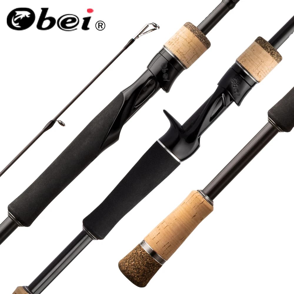 Obei Travelfising Casting Spinning Fishing Rod And Fishing Reel Combo 1.98/2.1/2.4m Lure Bass Travel Rod Baitcasting Carp Reel