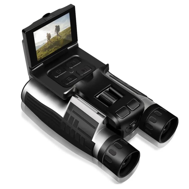 Digital Binoculars Camera 2.5K UHD Video 48MP Photo 12X Optical Zoom IPS Screen Rechargeable Telescope for Hunting Birding