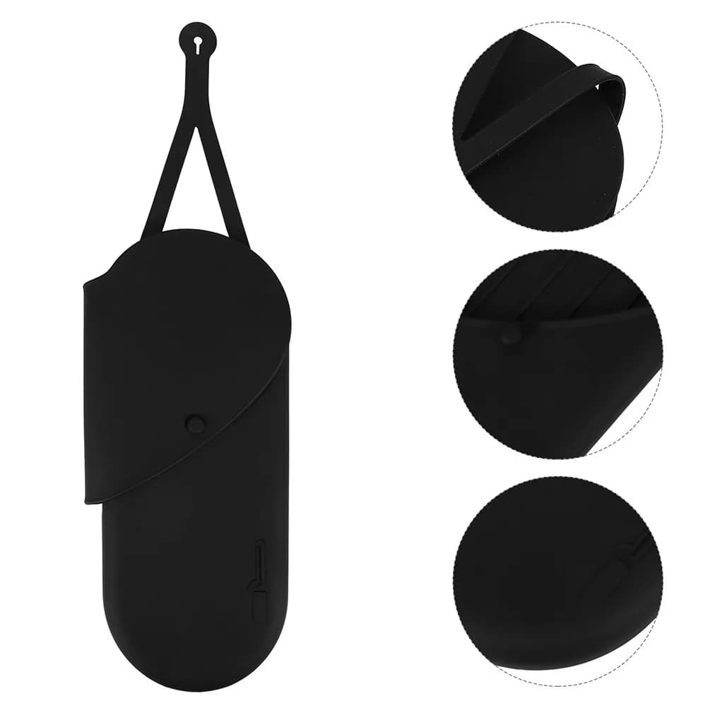 2 Pieces Silicone Case for Hairdressers, Portable and Heat Resistant, for Travel and Hotel, Reusable, Anti-scotting, for Styling