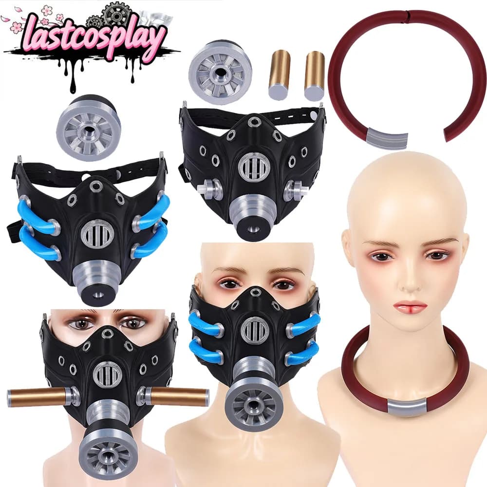 Enjin Zanka Cosplay Mask Rudo Necklace GACHI A Anime KUTA Roleplay Costume Accessories Props for Halloween Carnival Party