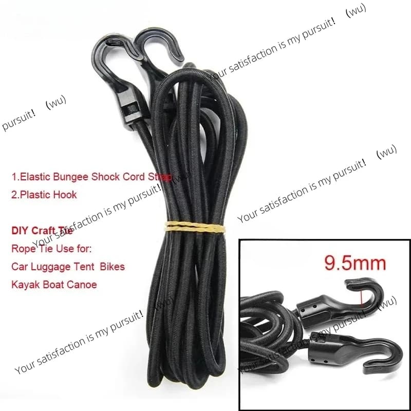 Elasticized Plastic Hook for Elastic Rope Resistant For Jumping, For Car Tent, Kayaking, Boat, Cycling