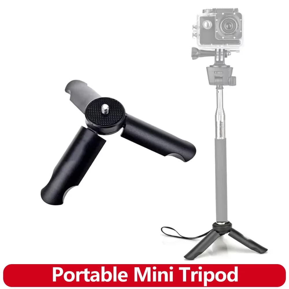 Mini treppiede portatile Treppiede per telefono piccolo per iPhone/Android Pocket Selfie Stick Maniglia per GoPro insta360 DJI Action Camera
