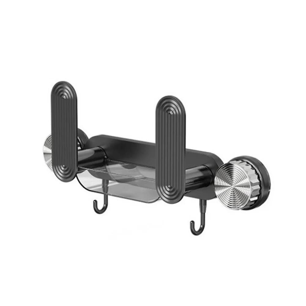Supporto per coperchio per pentola a ventosa in plastica Supporto salvaspazio per coperchio per padella montato a parete con ganci Supporto per coperchio per pentola impermeabile