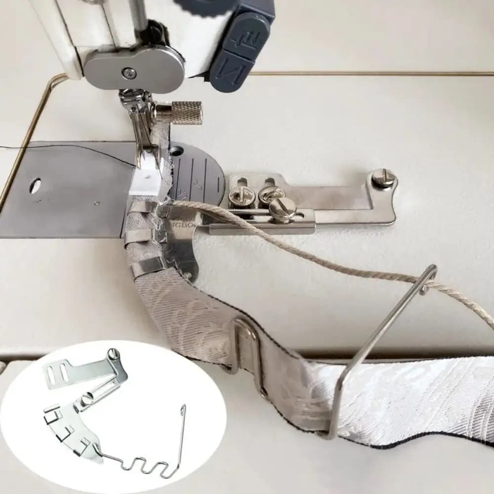 Nuovo piedino per macchina da cucire in metallo Accessori per cucire fai da te Guida per quilting Guida per cucitura Piedino regolabile per la casa