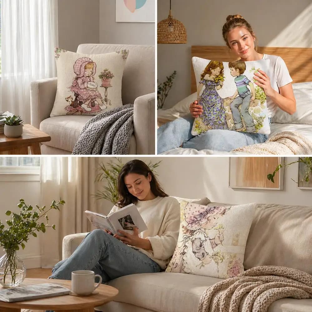 Set di fodere per cuscini S-Sarah K-Kay in lino naturale, decorazione completa per divano, camera da letto e sedia