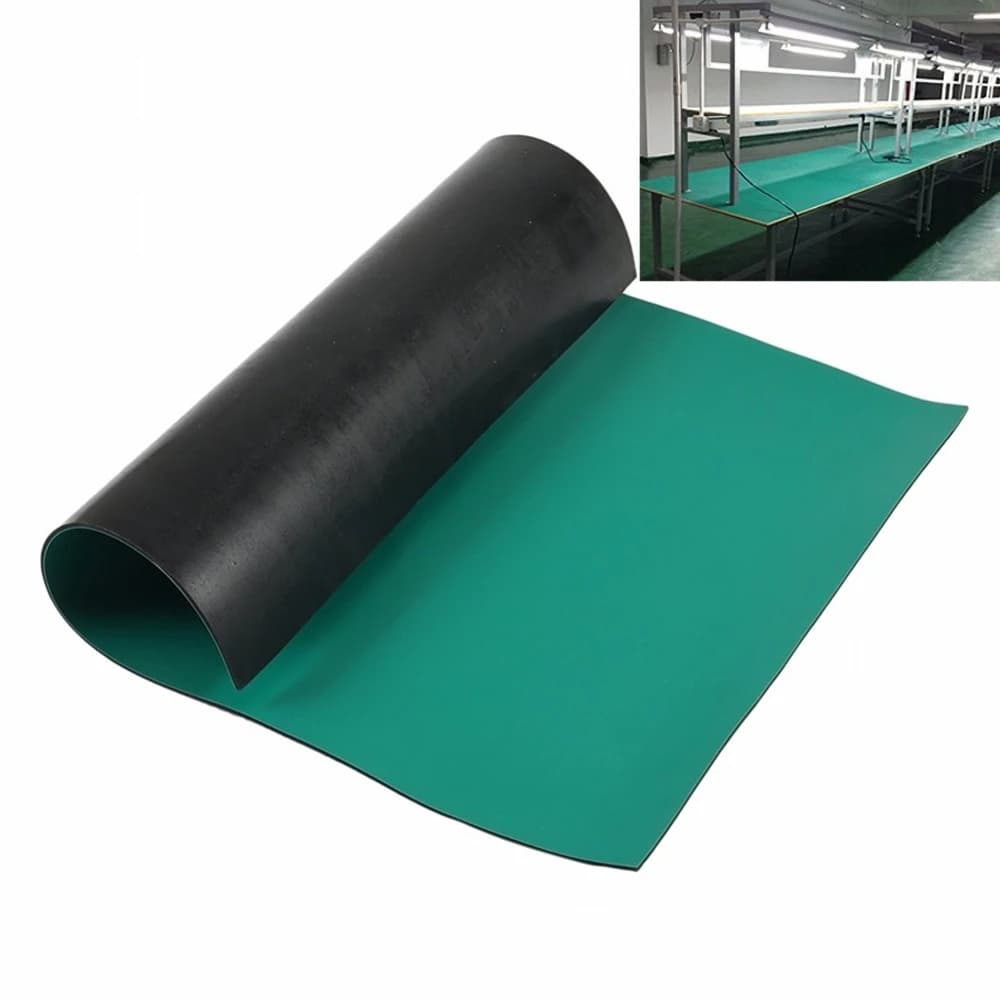 50X100CM Heat Resistant Rubber Sheet Plate Gasket Set Anti Static Mat Blanket ESD Table Mat Laboratory Work Mat BGA Repair Work