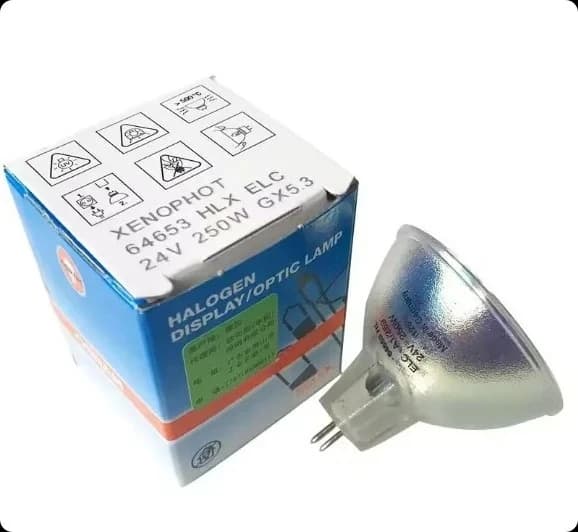 Adatto per lampadina alogena Osram ELC 24V250W HLX 64653 compatibile con PH 13163 24V 250W GX5.3 Lampada per microscopio e proiettore