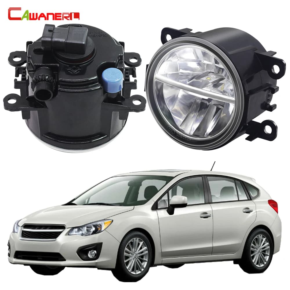 2 X Car esterno LED fendinebbia DRL 30W 6000LM fendinebbia Daytime Running Lamp per Subaru Impreza Hatchback (GP _) 2011-2016