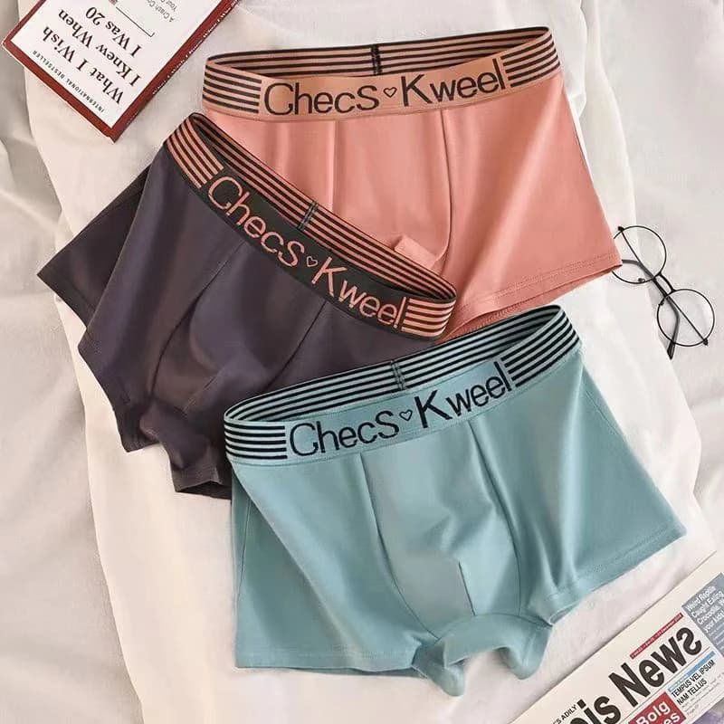 3 pezzi boxer da uomo biancheria intima di cotone mutande solide mutandine sexy maschile traspirante lingerie plus size L-6XL lotti all'ingrosso