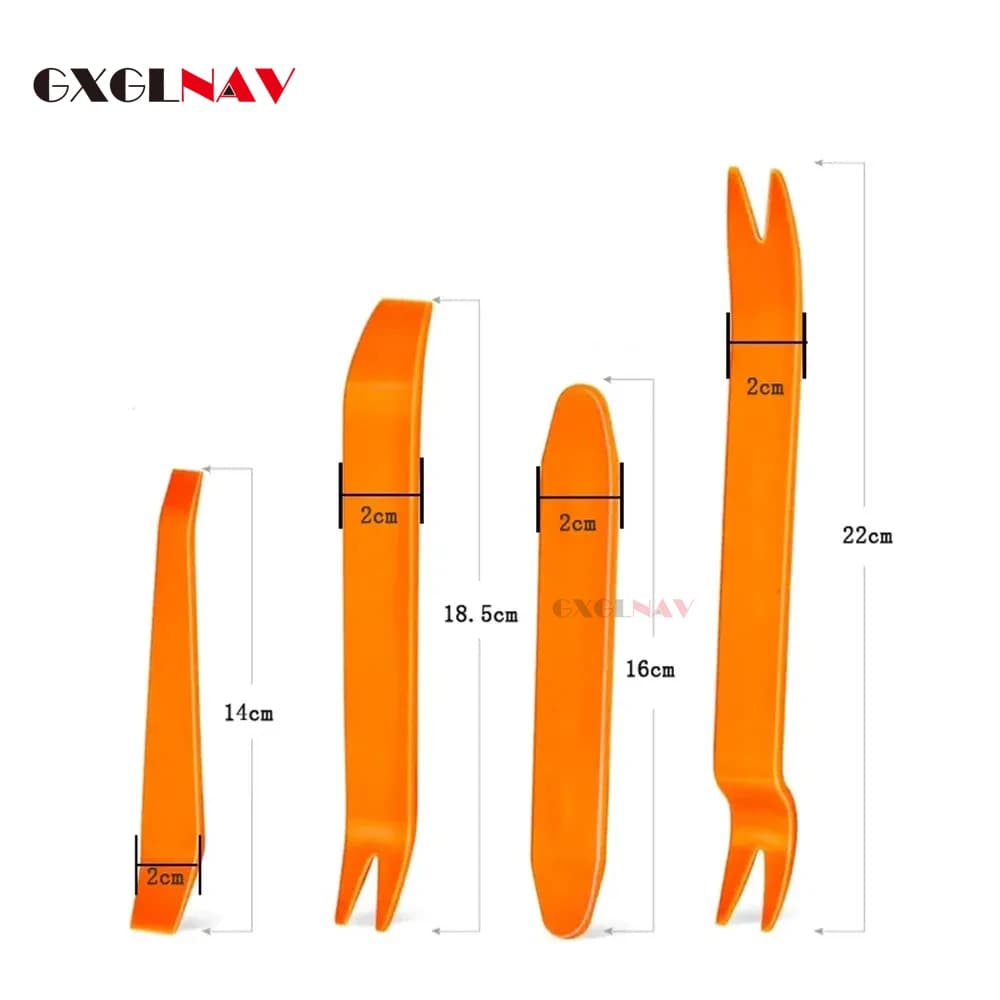 Kit di 4 Pezzi per Rimozione Pannelli e Decorazioni Auto, Strumenti per Interni Auto, Navigazione e Plastica