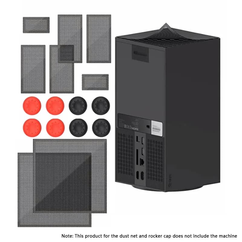 Coperchio filtro antipolvere per console di gioco Xbox Series X Ventola di raffreddamento Copertura antipolvere Cappucci levetta per accessori Xbox Series X