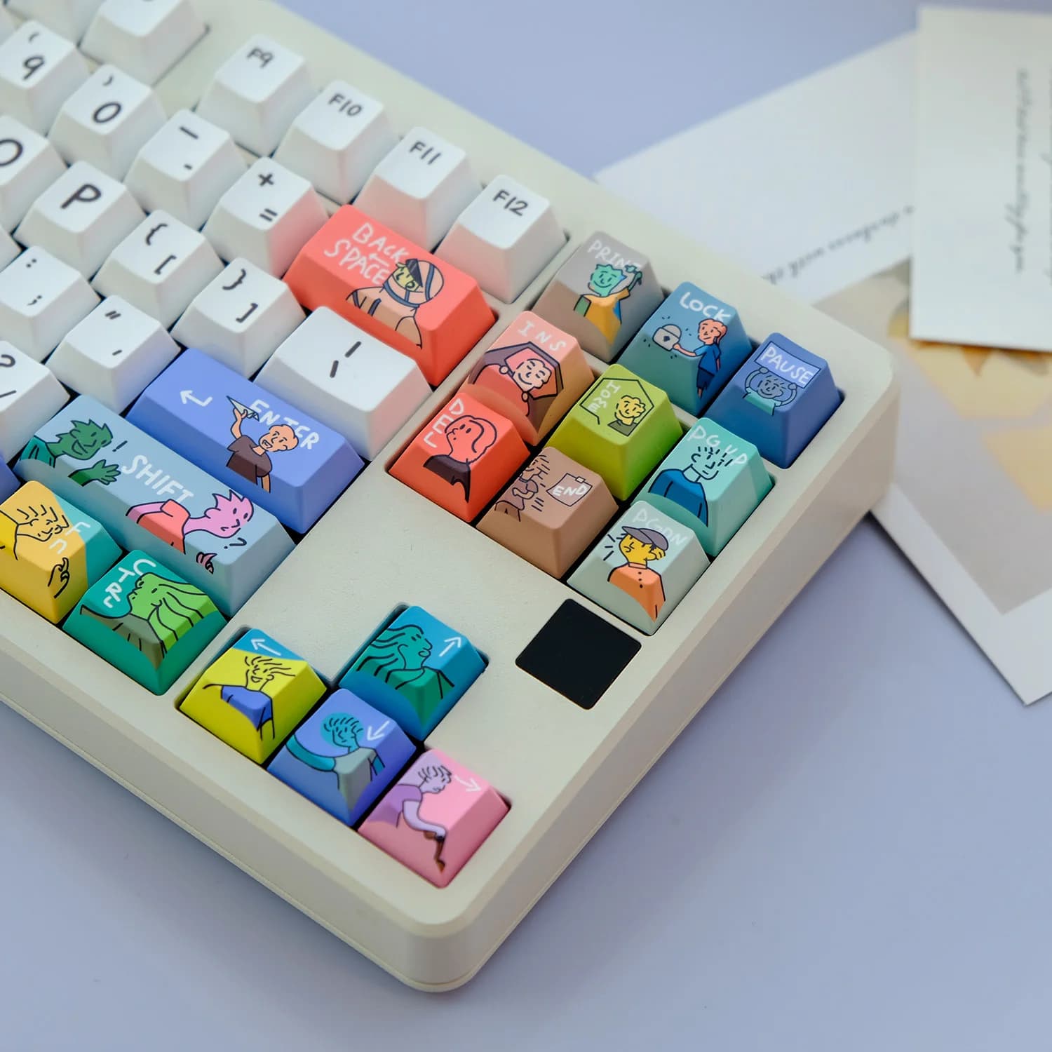 129 tasti/set Tema fantasia Keycap Cherry Profilo PBT Dye Sub Anime Musica Keycaps per Cherry MX Switch FAI DA TE Tastiera Meccanica Caps
