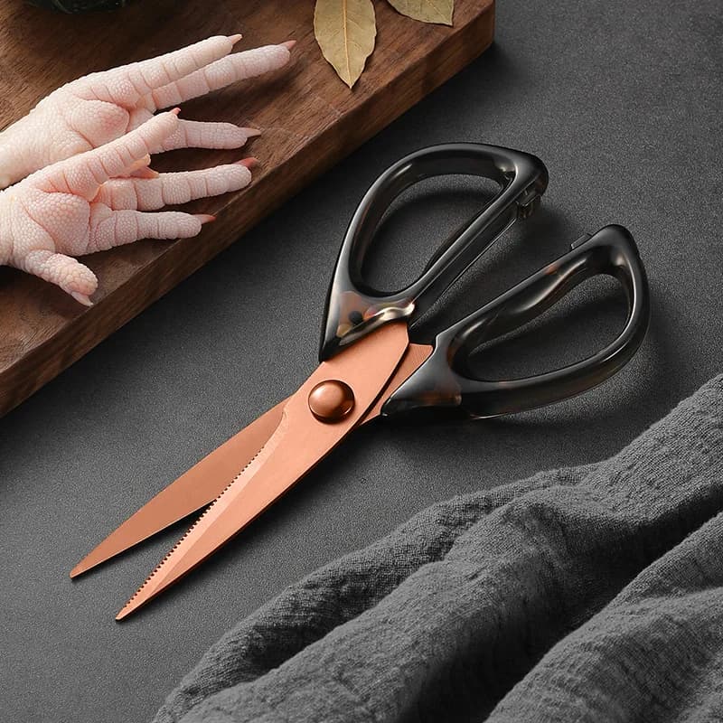 High-Quality Transparent Scissors with Sharp Titanium Blades, Kitchen Scissors, Household Scissors, Office Scissors, Paper Cutting Scissors, Tailor Scissors, Exquisite Small Scissors