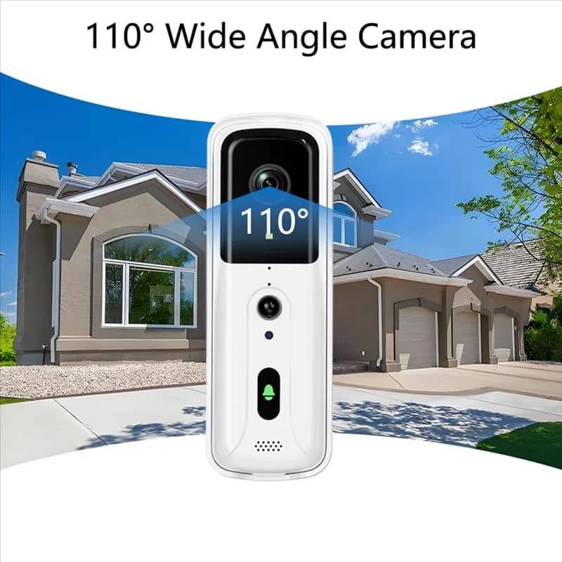 【ABUP】Camera campanello Rilevazione movimento PIR, videocitofono Audio bidirezionale, NO Wifi/APP, Timbre Con Camara Para Puerta Inalambrico