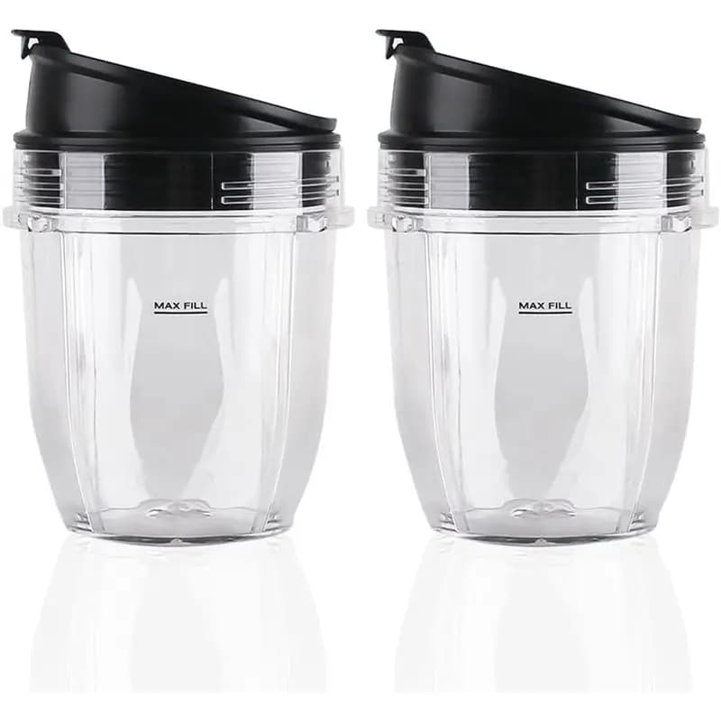 Parti di ricambio per frullatore Hot-For Ninja, tazza da 12 once con coperchio, confezione da 2, per Auto IQ BL480 BL482 BL642 NN102 BL682 BL450 BL2013