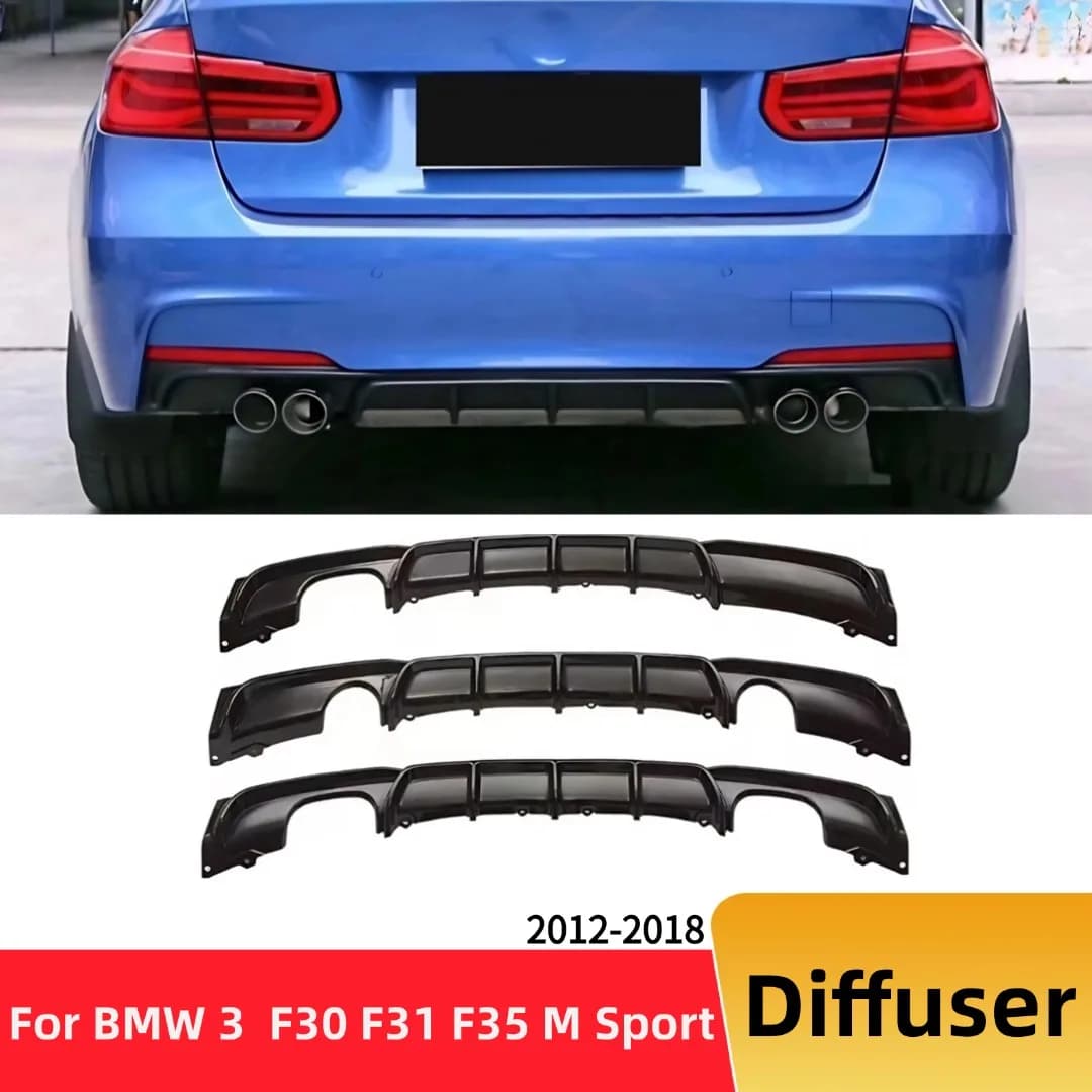 Per BMW Serie 3 F30 F31 F35 2012-2018 320i 335i M Sport Diffusore Posteriore Paraurti Sottoparaurti Protezione Tuning