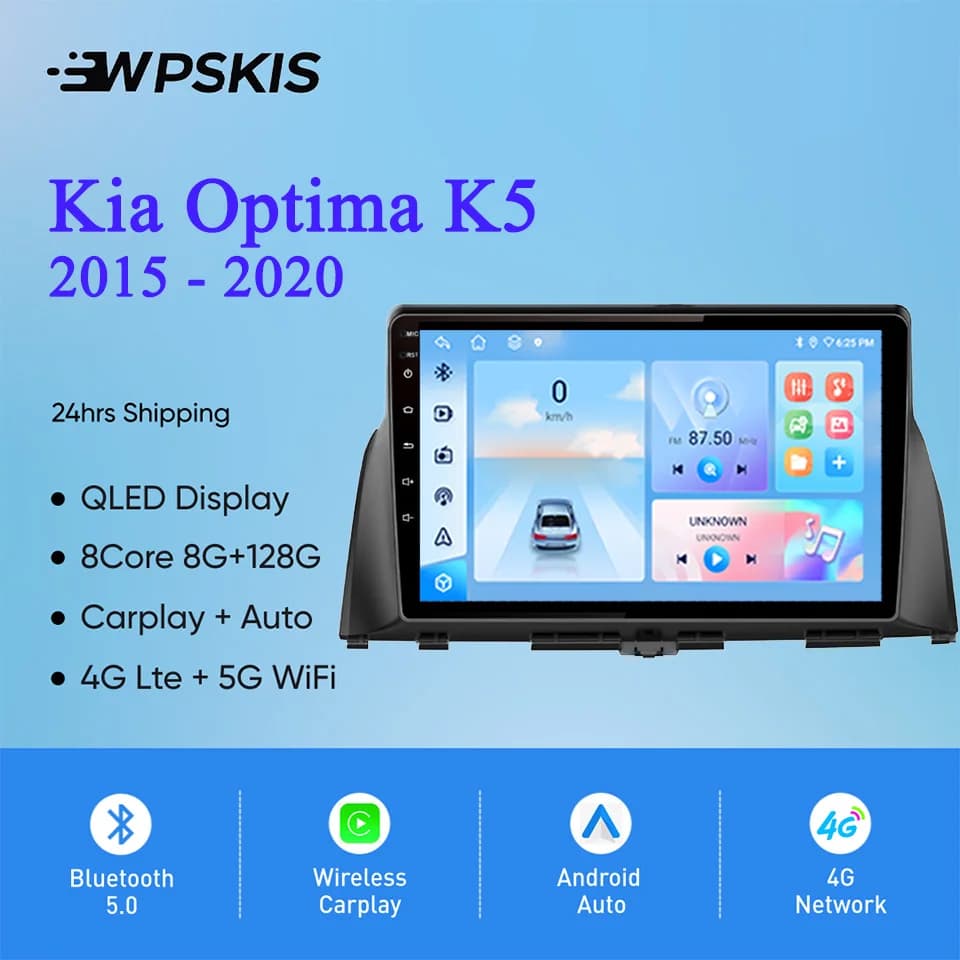 Android 14 8G 128GB Per Kia Optima K5 2016 2017 2018 2019 20 Autoradio Stereo Video Audio Multimediale Lettore DVD di Navigazione GPS