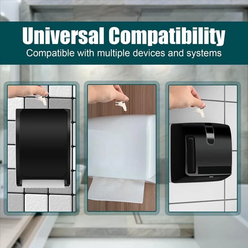 【Offerta Flash!】 Set di chiavi per asciugamani di carta da 18 pezzi, chiave universale per dispenser di carta igienica, chiave porta asciugamani di carta di ricambio con 18 portachiavi