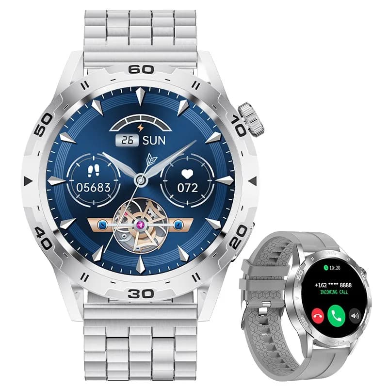 FOXBOX 2026 Smartwatch di Lusso, Tracker Fitness Sportivo, Monitoraggio Salute e Sonno, Chiamate Bluetooth, Offerta Speciale, Orologio da Uomo Business