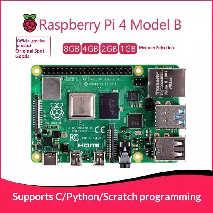 raspberry pi 4 model b 2gb 4gb 8gb ram quad core wifi bluetooth dual hdmi diy programming development board