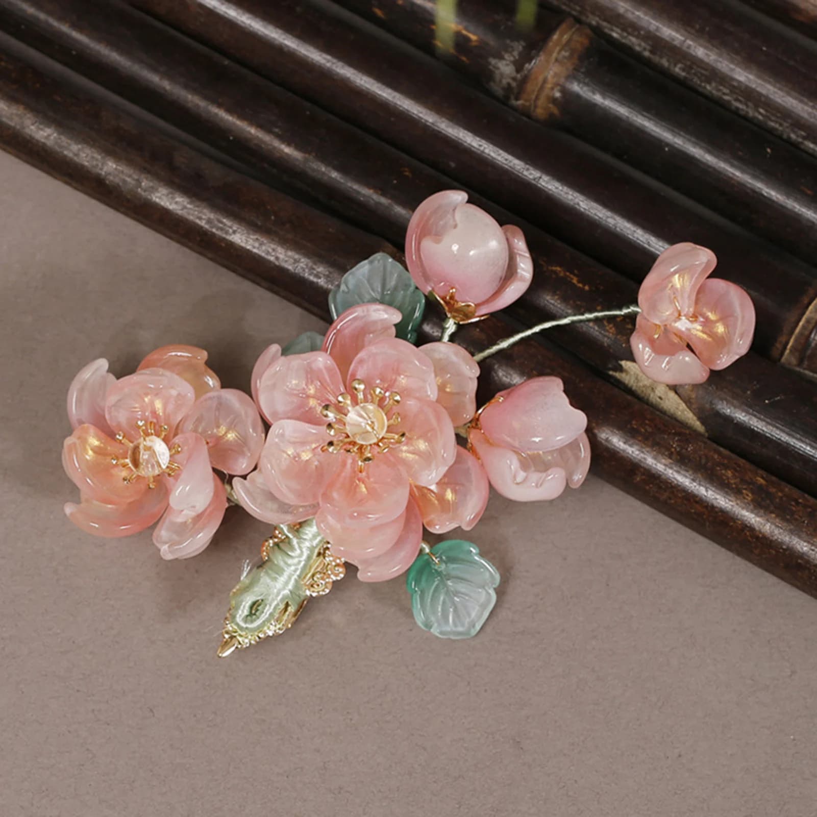 Fermagli per capelli da donna con decorazione floreale rosa Mollette per capelli in lega Fermaglio per capelli Accessorio per capelli per donna Decorazione in stile antico