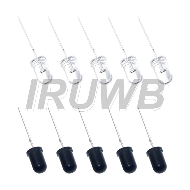 Diodes F3 F5 10 pairs for Arduino DIY 3mm 5mm 940nm LED infrared emitter and diode IR receiver