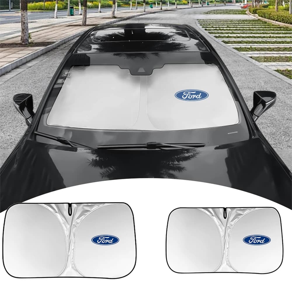 Parasole per Parabrezza Auto Protezione UV Accessori Auto per Ford Ranger Mustang Kuga Mondeo Explorer ST-Line MK2