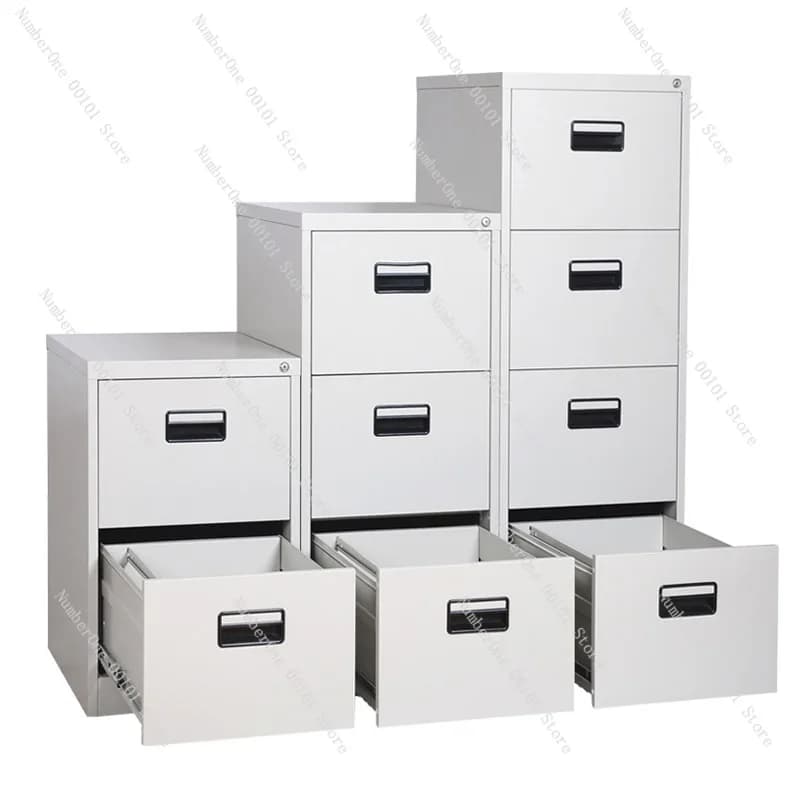 Office Storage Steel File Cabinet 2 3 4 Drawer Metal Filing Chest A4 Hanging Folder Document Archive Organizer with Lock Low