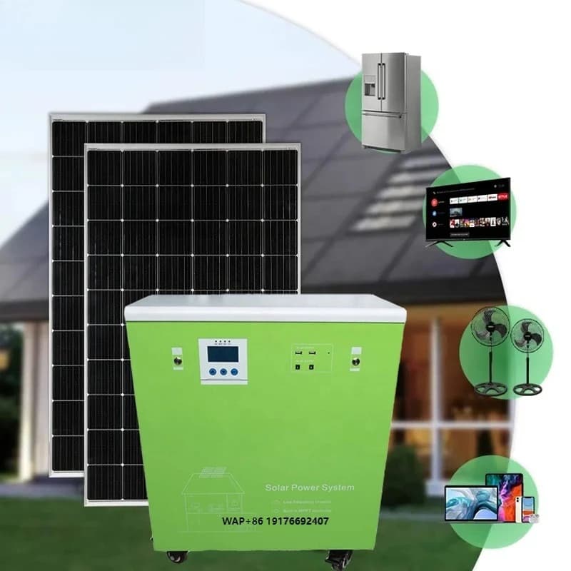 Sistema Solare Completo Off-Grid 2026 per Energia di Backup Domestica - Uscita AC e Caricabatterie MPPT