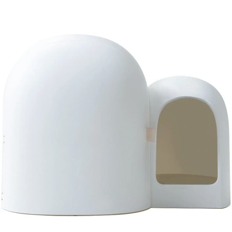 Lettiera per Gatti Completamente Chiusa, Toilette per Gatti di Grandi Dimensioni Stile Corridoio, Anti-Odore e Anti-Schizzi, Accessori per Lettiera