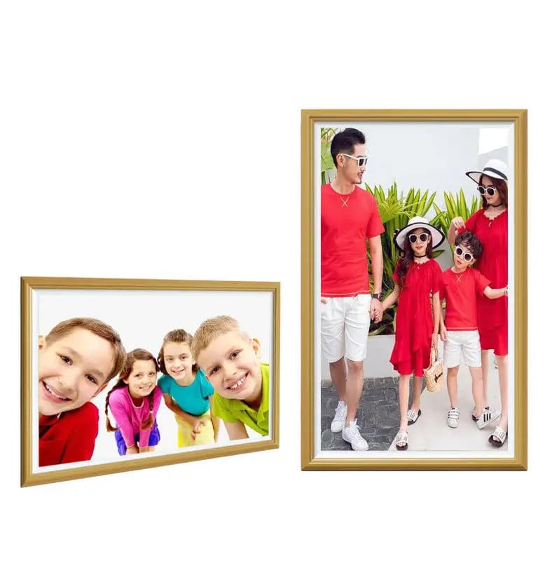 21.5'' IPS LCD Screen Wooden Digital Photo Frame with Android OS Anti-Glare Coating 16/32GB Storage for Digital Signage & Art