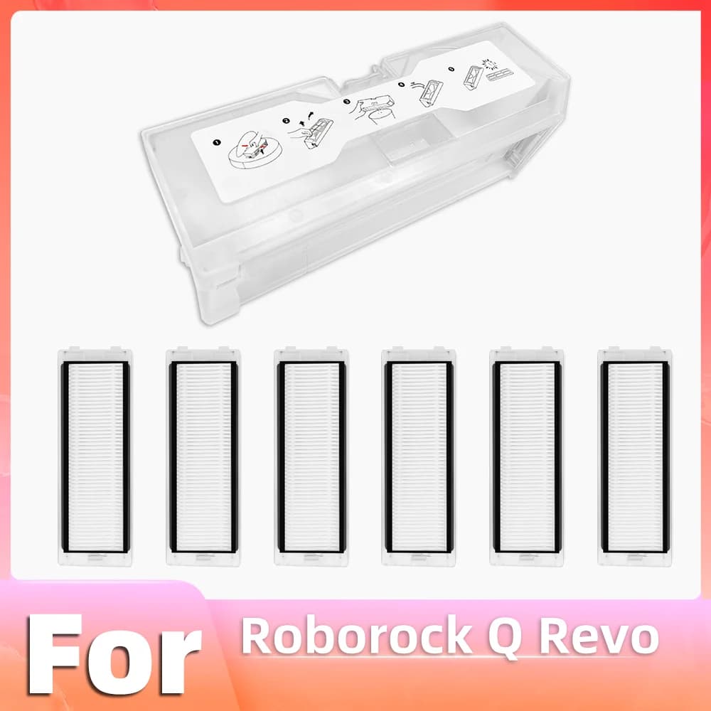 Compatibile per Robot Aspirapolvere Roborock Q Revo Scatola della Polvere Filtro Hepa Ricambi Accessori
